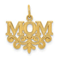 14k MOM Charm, 16 x 19 mm