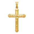 14K Crucifix Reversible to Cross Pendant, 56 x 31 mm