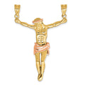 14k Two-tone Rose Corpus Pendant, 51 x 37 mm