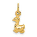 14k Duck Charm, 15 x 6 mm
