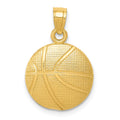 14k Basketball Pendant, 21 x 14 mm, 1 g