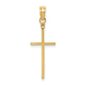 14k Polished Cross Pendant, 28 x 10 mm