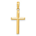 14k Reversible Same on Both Sides Latin Cross Pendant, 28 x 12 mm
