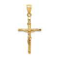 14k INRI Crucifix Pendant, 33 x 17 mm