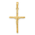 14k Crucifix Pendant, 34 x 19 mm