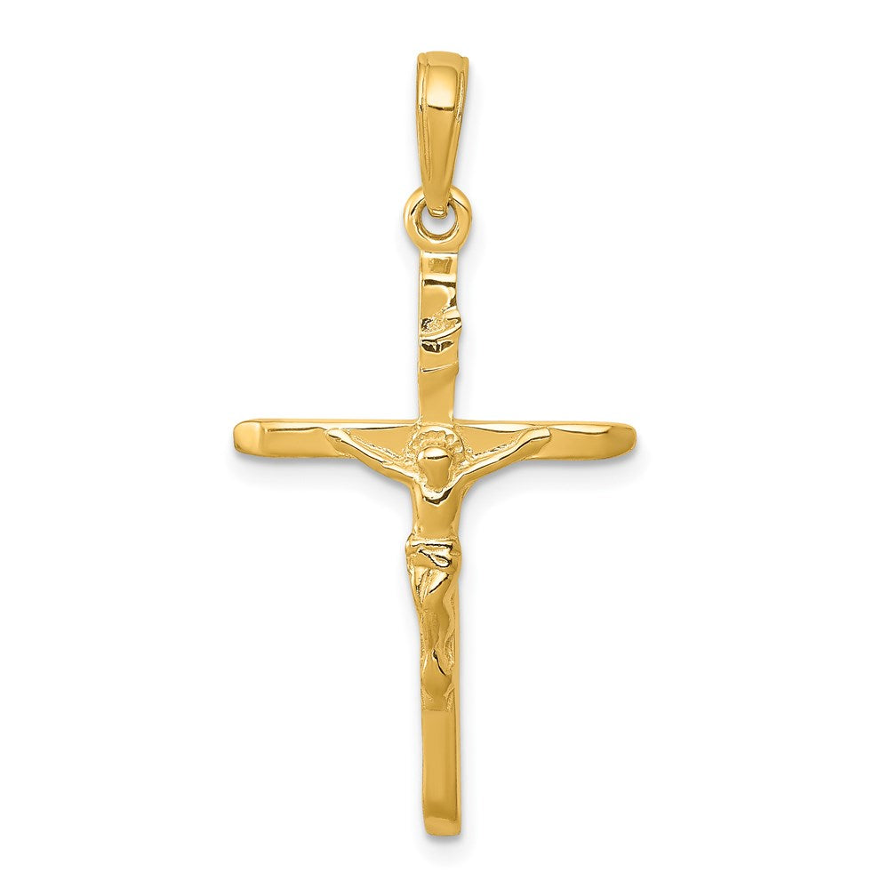 14k Crucifix Pendant, 34 x 19 mm
