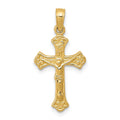 14k INRI Crucifix Charm, 26 x 13 mm