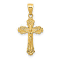 14k Small Crucifix Charm, 25 x 13 mm