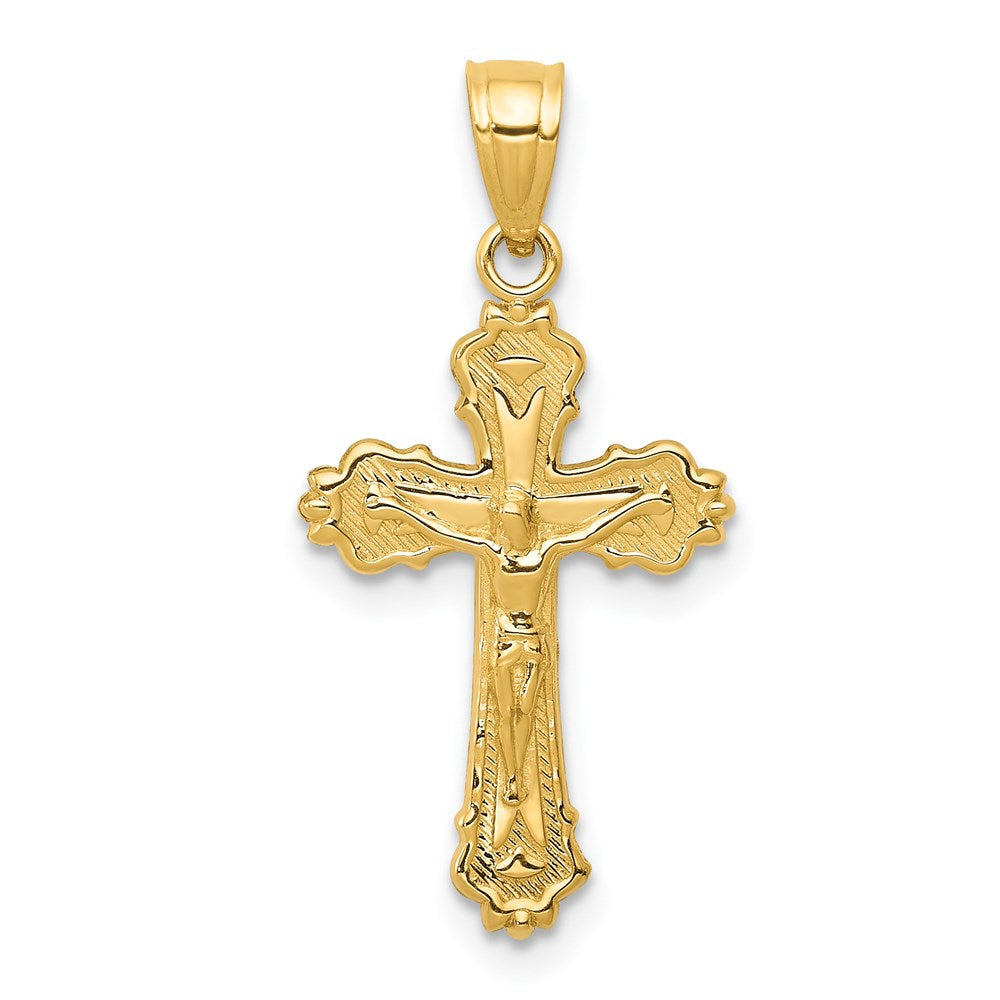14k Small Crucifix Charm, 25 x 13 mm