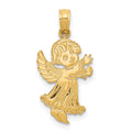 14k Angel Pendant, 24 x 12 mm