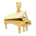 14k Baby Grand Piano Charm, 20 x 18 mm