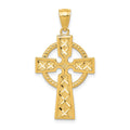 14k Celtic Cross Pendant, 32 x 18 mm