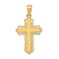 14K Lacey Trim Cross Pendant, 30 x 17 mm