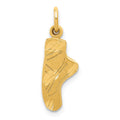14k Ballet Slipper Charm, 22 x 7 mm