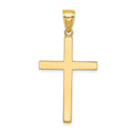 14K Solid Reversible Latin Cross Pendant, 38 x 19.5 mm