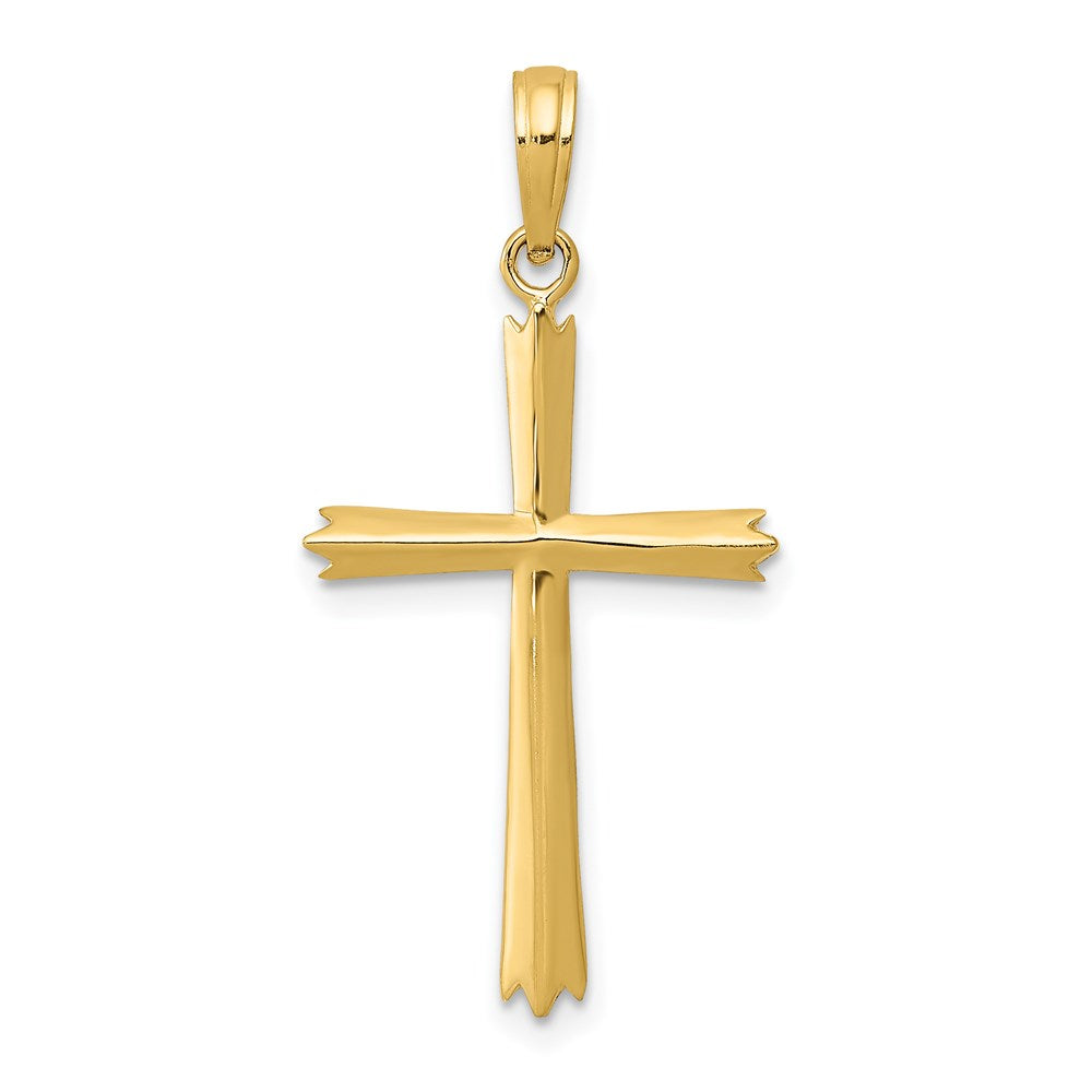 14k Cross Pendant, 30 x 16 mm