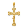 14K Crucifix Pendant, 36 x 18 mm