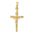 14K Stick Style Crucifix Pendant, 31 x 15 mm