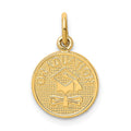 14k Polished GRADUATION Charm, 18 x 12 mm