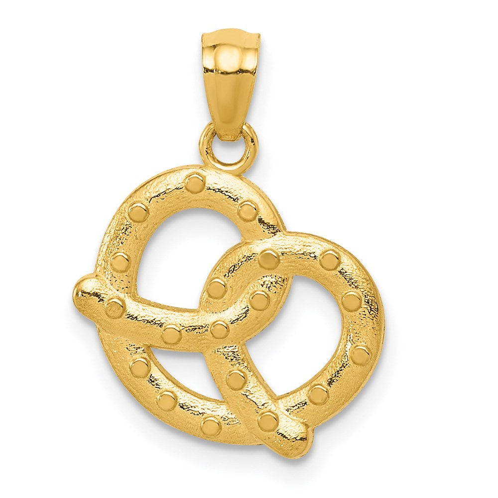 14k Pretzel Pendant, 21 x 15 mm