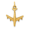 14k 3-D Airplane Charm, 21.5 x 15.5 mm