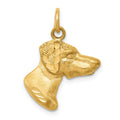 14K Pointer Dog Charm, 24 x 17 mm