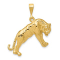 14k Tiger Charm, 31 x 29 mm