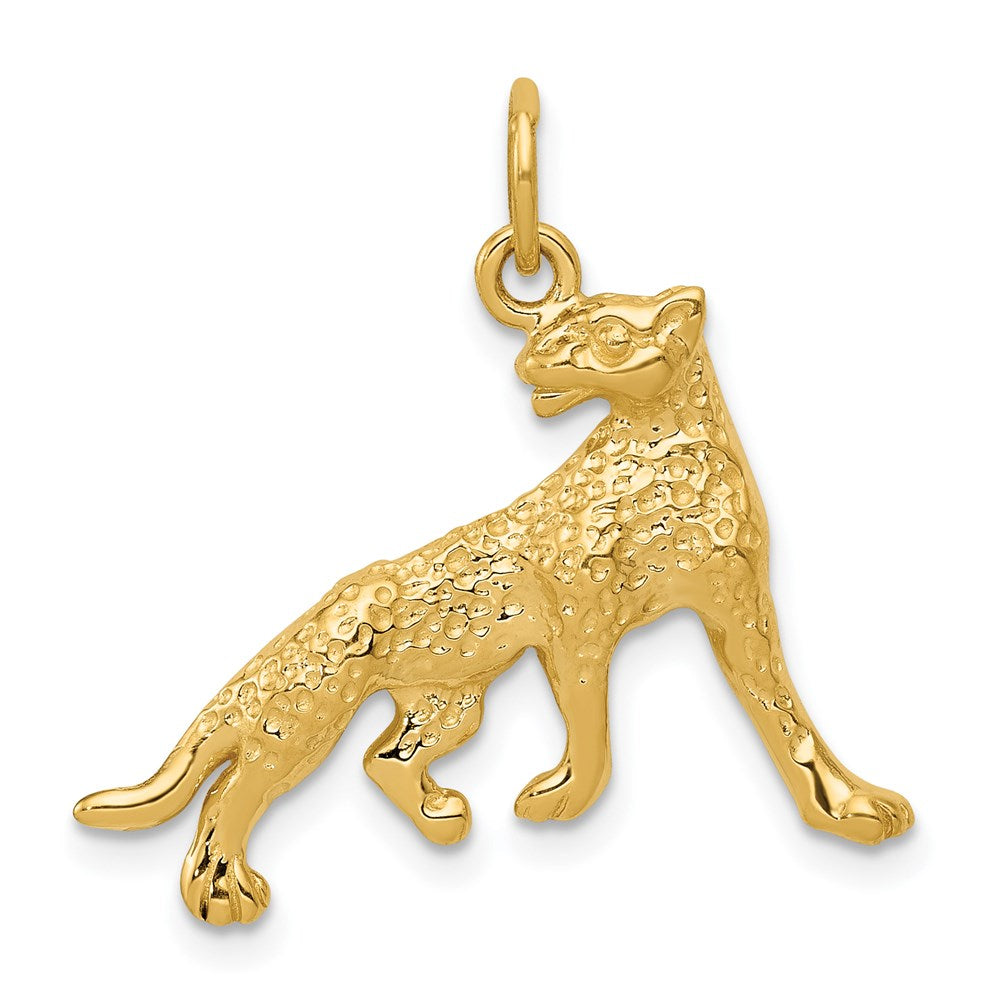 14k Cheetah Charm, 26 x 22 mm