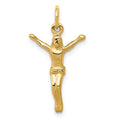 14K Corpus Charm, 24 x 14 mm