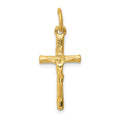 14k Crucifix Charm, 25 x 11 mm