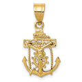 14k Mariners Cross Pendant, 26 x 14 mm