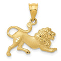 14k Lion Charm, 19 x 20 mm