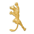 14k Satin and Polished Panther Omega Slide, 53 x 29 mm