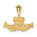 14k Claddagh Charm, 17 x 18 mm