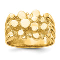 IB Goodman 14k Mens Nugget Ring, Size 10