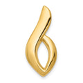 14K Polished Slide Fits up to 6mm Regular/8mm Fancy or Reversible Omega, 26 x 11 mm
