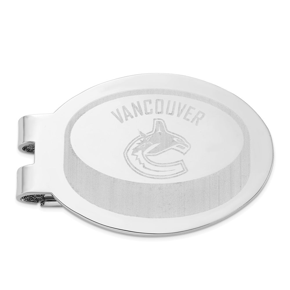 NHL Vancouver Canucks Engraved Logo Money Clip