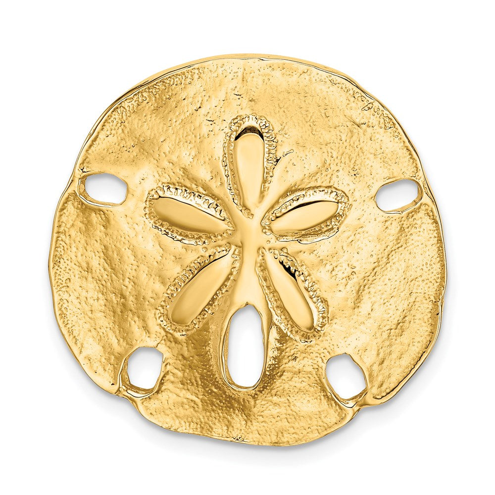 14k Polished Fits up to 8mm on Both Small Sand Dollar Omega Slide, 27 x 27 mm