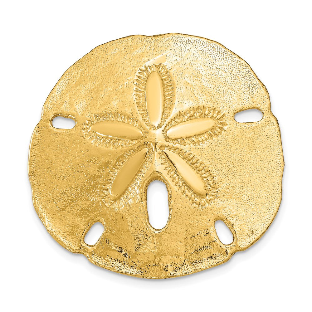 14K Fits Up To 8mm and 10mm Large Sand Dollar Omega Slide, 35 x 35 mm