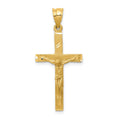 14k Crucifix Pendant, 34 x 17 mm