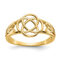 14k Ladies Polished Celtic Knot Ring, Size 6