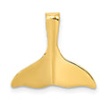 14k 3-D Polished Whale Tail Chain Slide, 15 x 16 mm