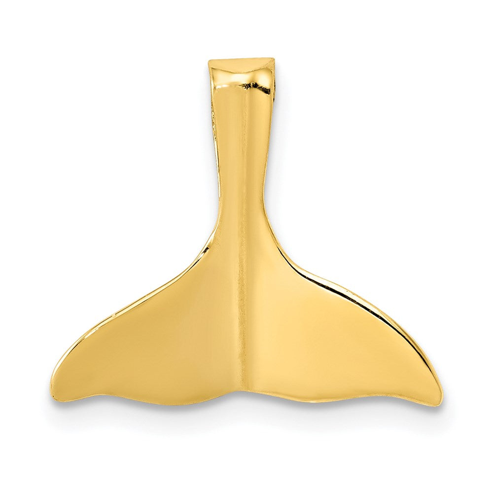 14k 3-D Polished Whale Tail Chain Slide, 15 x 16 mm