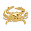 14k Large Blue Crab Omega Slide, 23 x 33 mm