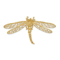 14k Cut-out Dragonfly Omega Slide, 30 x 60 mm