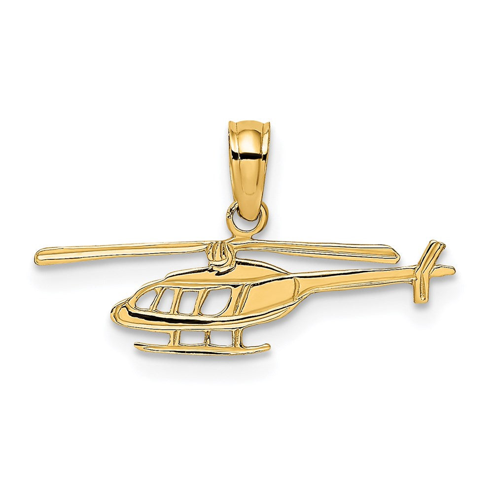 14k Helicopter Charm, 6 x 21.75 mm