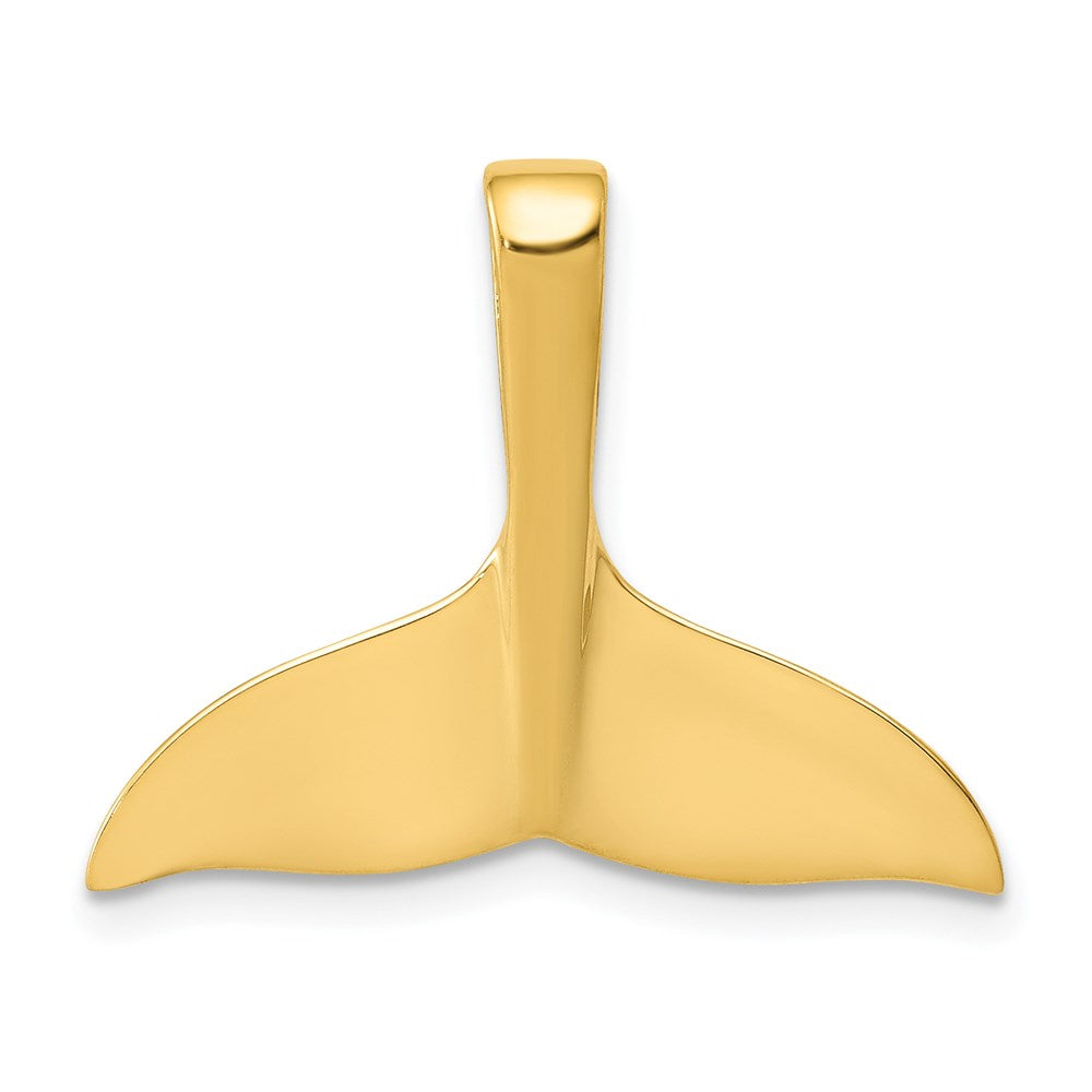 14k Whale Tail Chain Slide, 18 x 23 mm