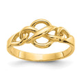 14k Free Form Knot Ring, Size 6