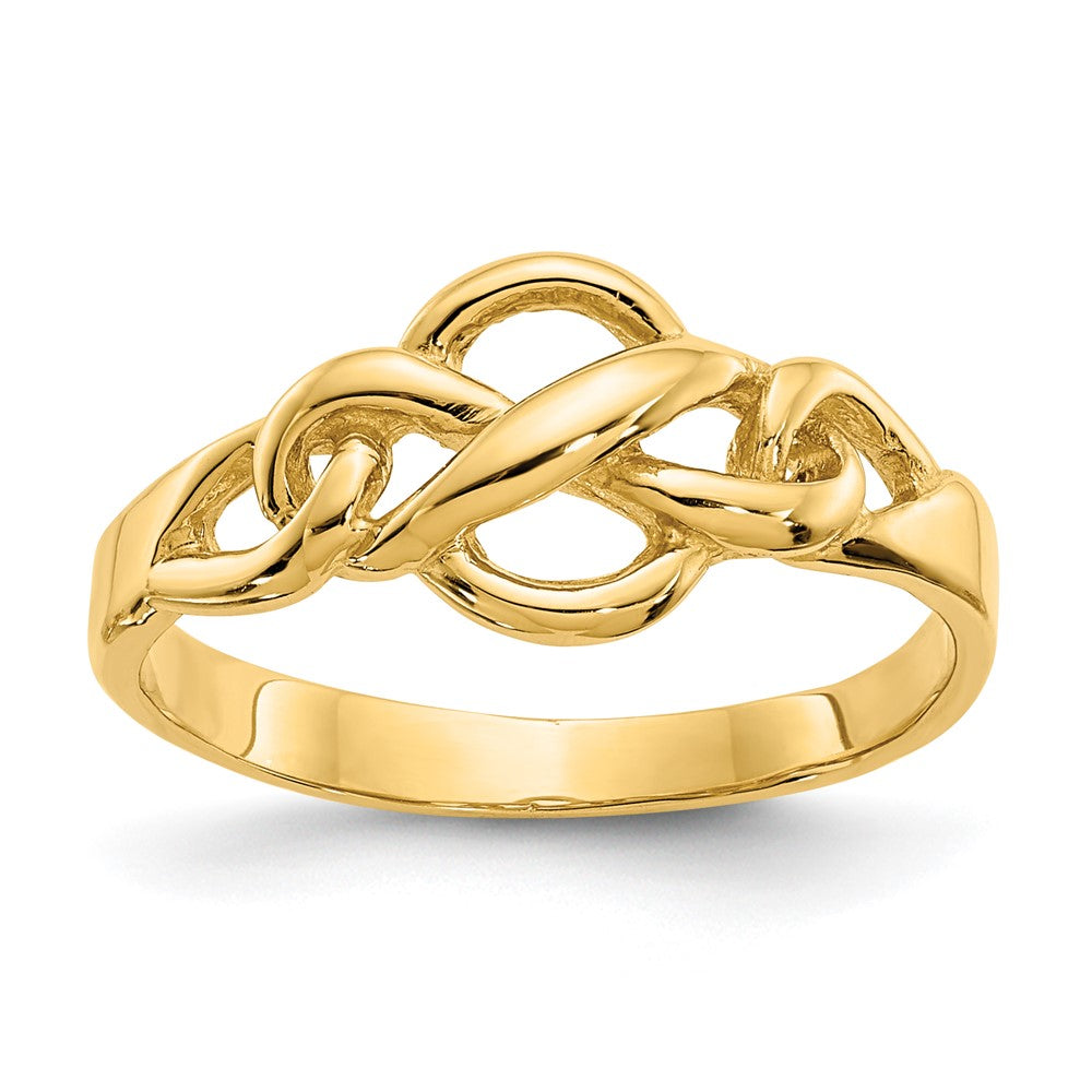 14k Free Form Knot Ring, Size 6