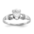 14k White Gold Ladies Claddagh Ring, Size 6, 1.07 g - ID5S9D31068L7
